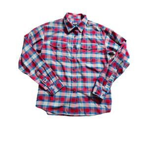 Patagonia Organic Cotton Thick Flannel Button Down Long Sleeve Shirt in S